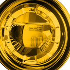 3.5" Round Aluminum Housing Yellow 5W LED Fog Light Lamp + Mount
