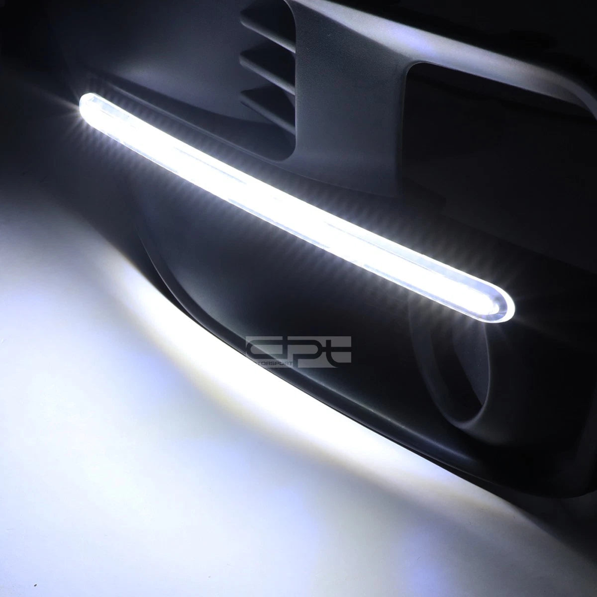 Pair OE Bumper Fog Light Bezel Covers for Subaru WRX/STI (2015–2017) W/LED DRL