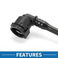 Radiator Hose for BMW 740i (2016 - 2019) Plastic Black 1 Pc