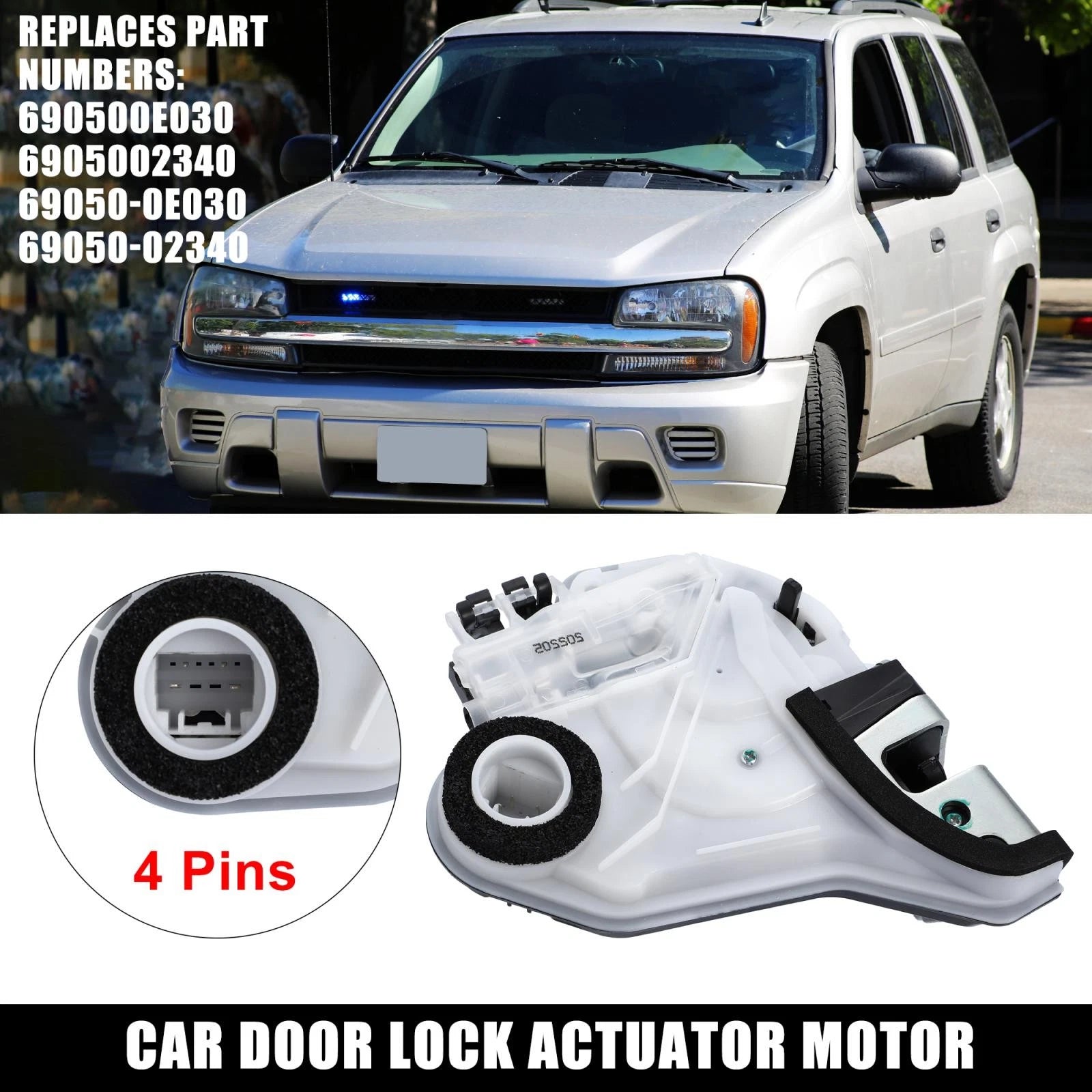 Rear Left Door Lock Actuator Motor for Toyota Corolla Camry (2014–2017) 690600E030 743151661293