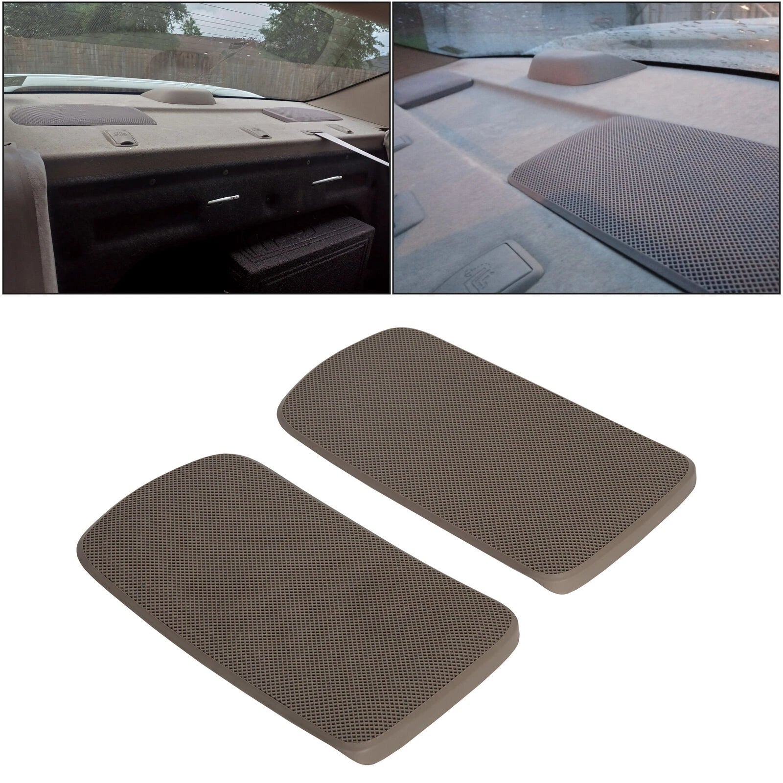 2X Tan Rear Speaker Grille Covers for Toyota Camry (2002–2006)