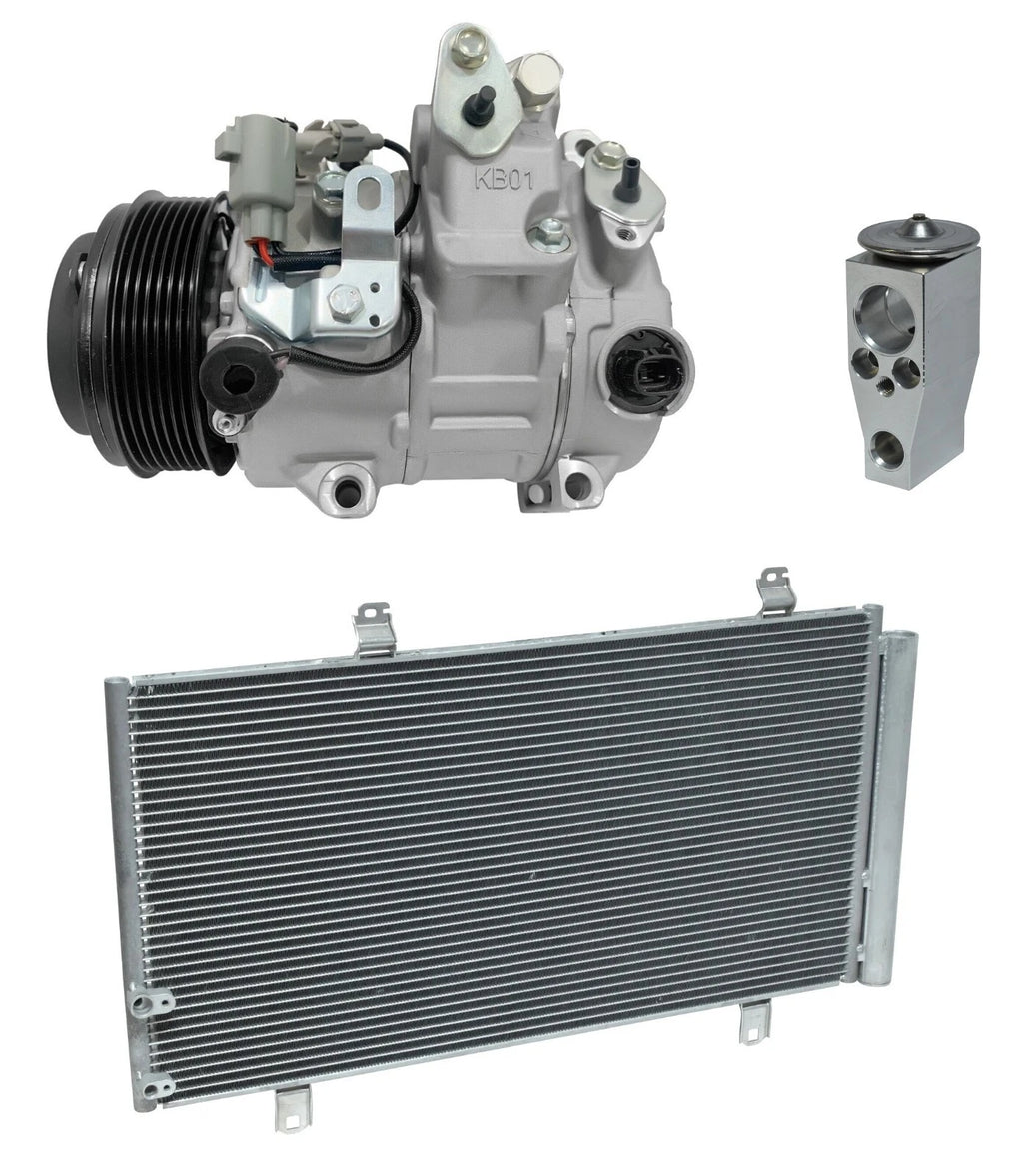 AC Compressor Kit With Condenser for Toyota Venza 3.5L (2013–2015)