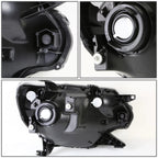 Pair Chrome Housing Amber Corner Headlights for Toyota Tacoma (2012–2015)