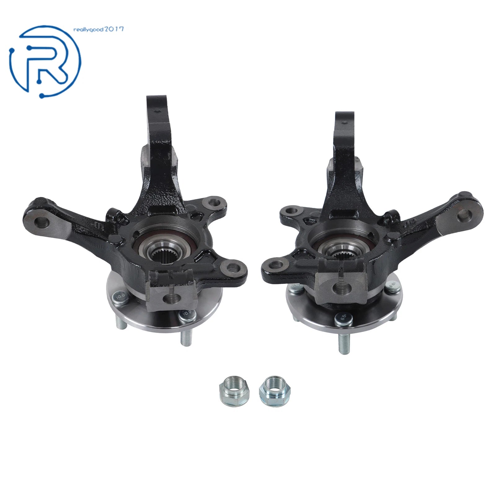 Pair Front Knuckle & Wheel Hub Bearing for Nissan Versa Note (2014–2019)