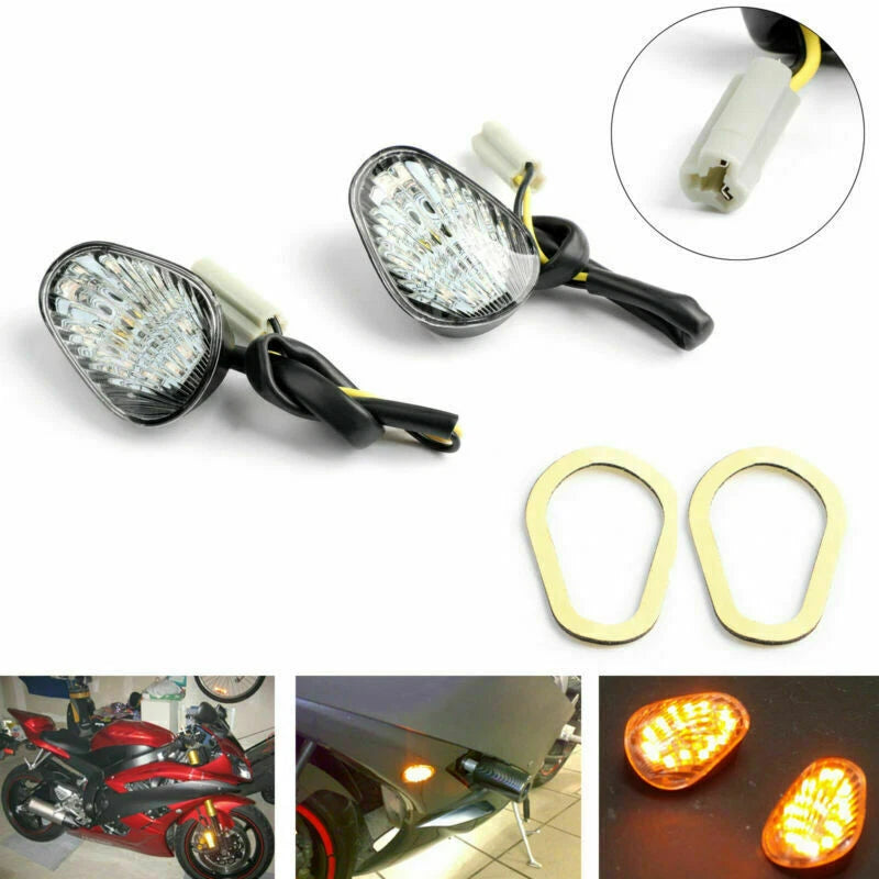 LED Turn Signal Mounts for Yamaha YZF-R6 (2003–2016) YZF-R1 (2002–2008) R6S (2006–2009) T9