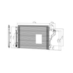 Replacement A/C Condenser with Receiver Drier for Hyundai Elantra GT (2014–2015)