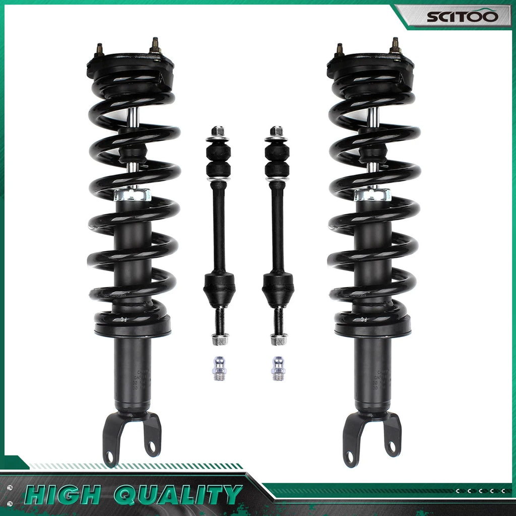 Set of 4 Quick Front Struts & Sway Bar End Links for Dodge Ram 1500 (2009–2014)