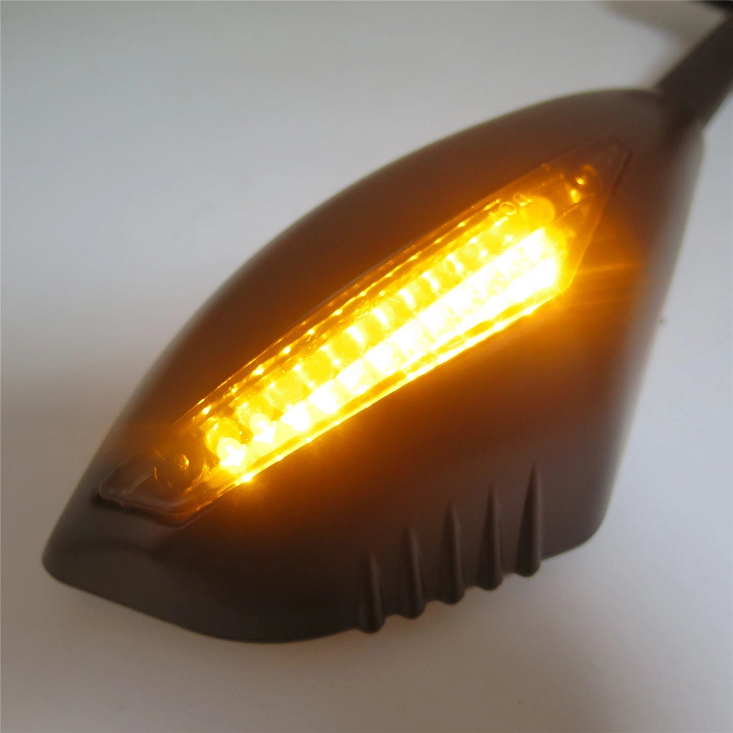 Black LED Turn Signal Mirrors for Triumph Daytona TT600, Trophy, Ducati Ninja