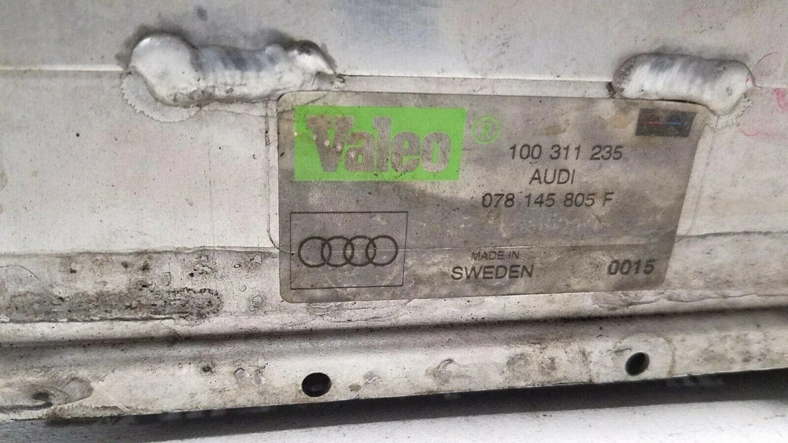 Driver Side Intercooler for Audi S4 (2000) 078145805F OEM