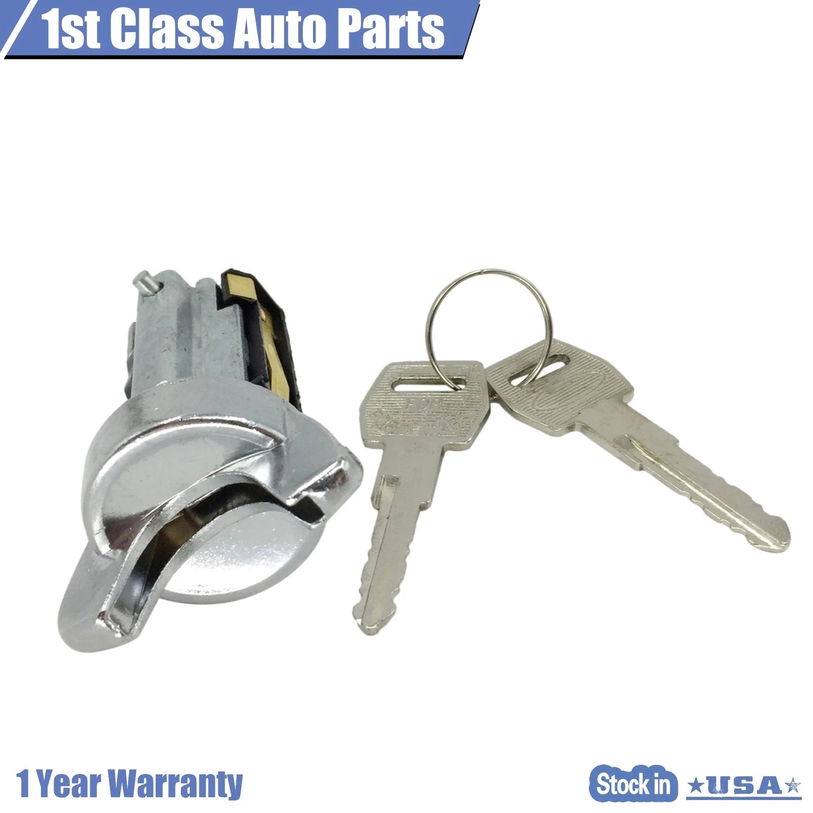 Ignition Lock Cylinder Switch with 2 Keys for Ford Bronco F-150 F-250