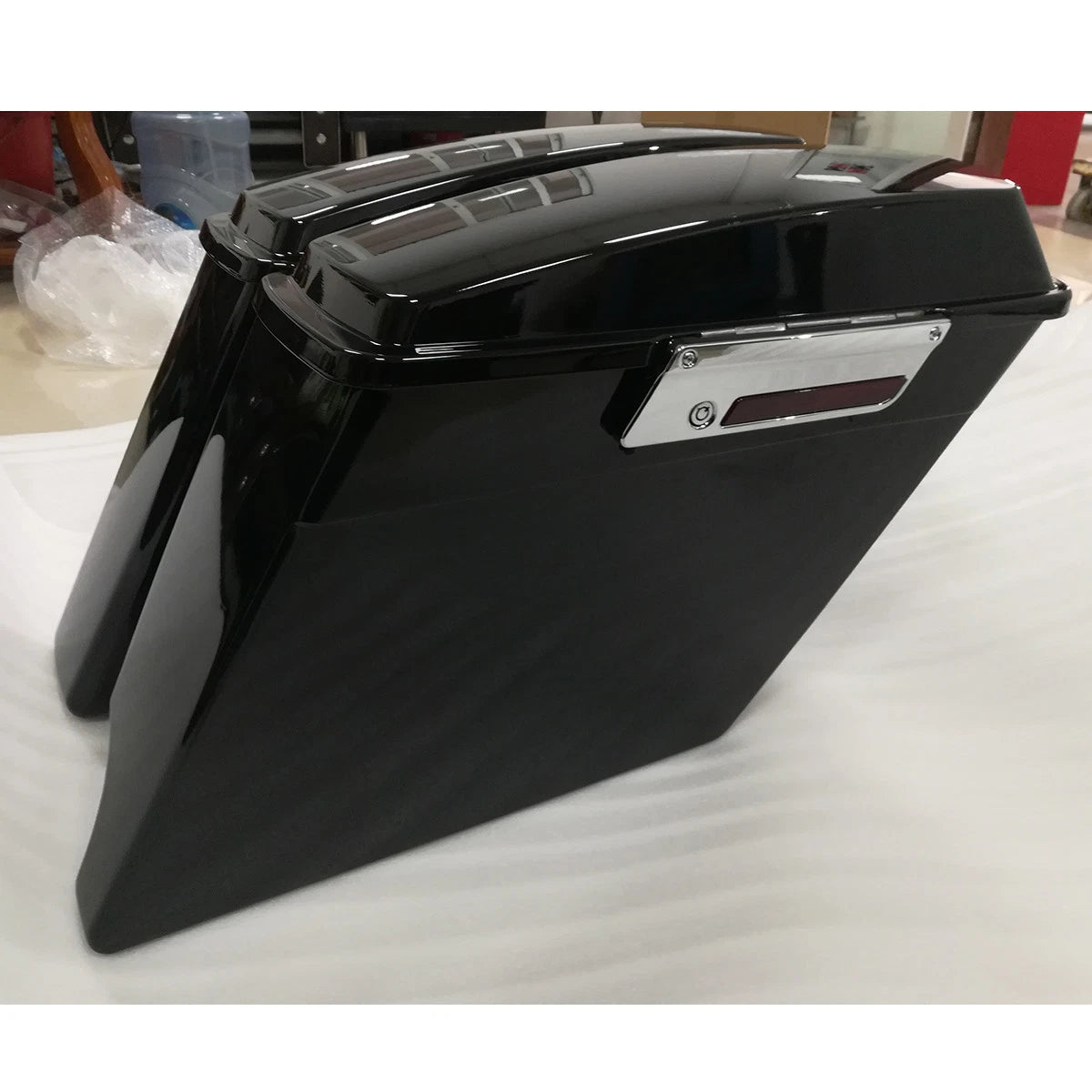 2 Into 1 Stretched Extended Hard Saddlebags for Harley Touring (1993–2013)