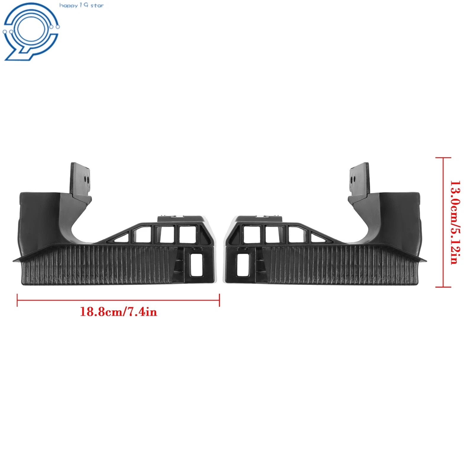 Set of 2 Bumper Brackets for Honda Pilot (2019–2022) Front Left & Right