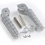 Silver Front Foot Pegs Mount for Ducati Monster 696 796 (2009–2014)