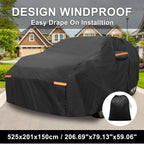 Waterproof Car Cover for Honda Odyssey (2018–2023) with Driver Door Zipper