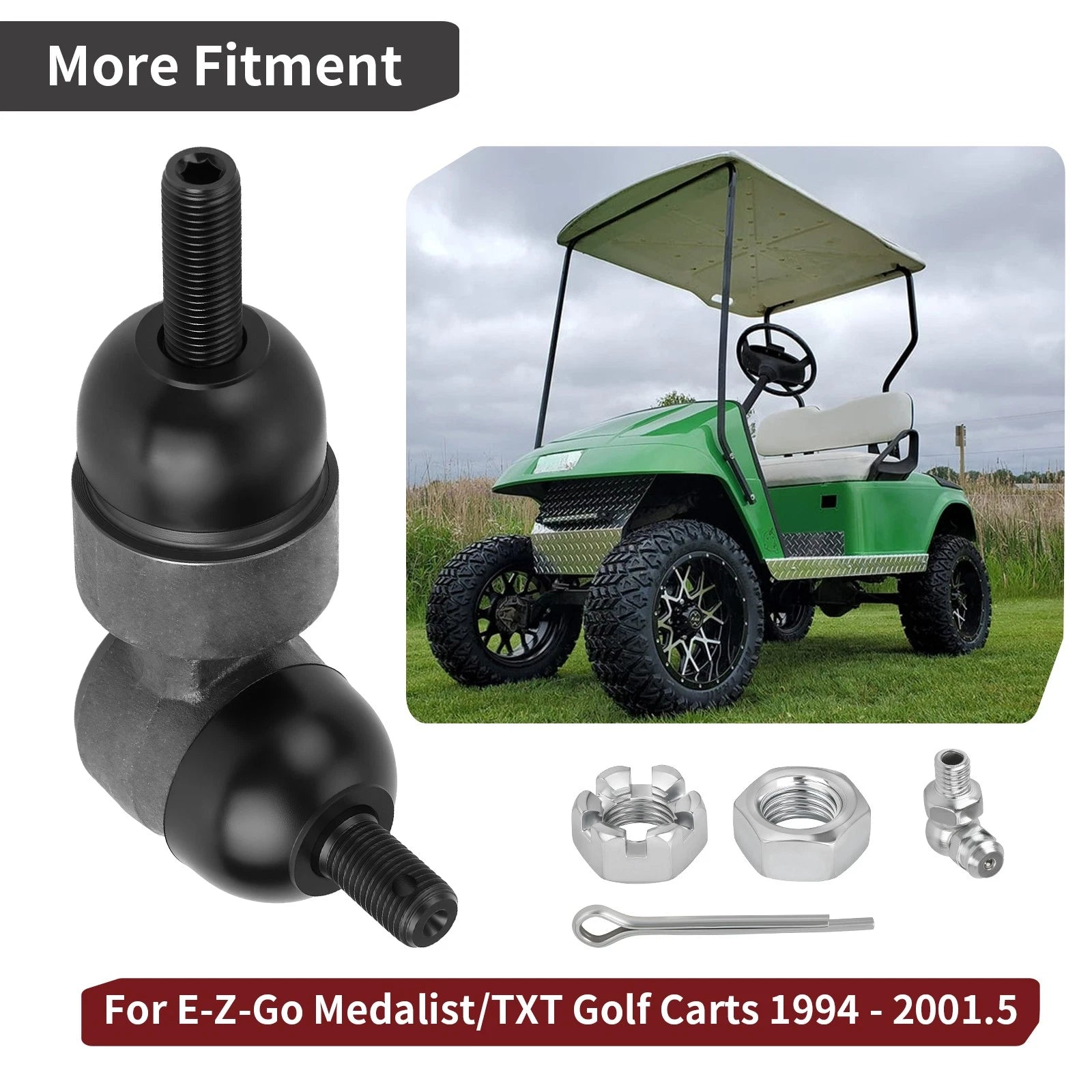 Steering Rack Ball Joint for E-Z-Go Medalist TXT Golf Carts (70192G01, 70192-G01)