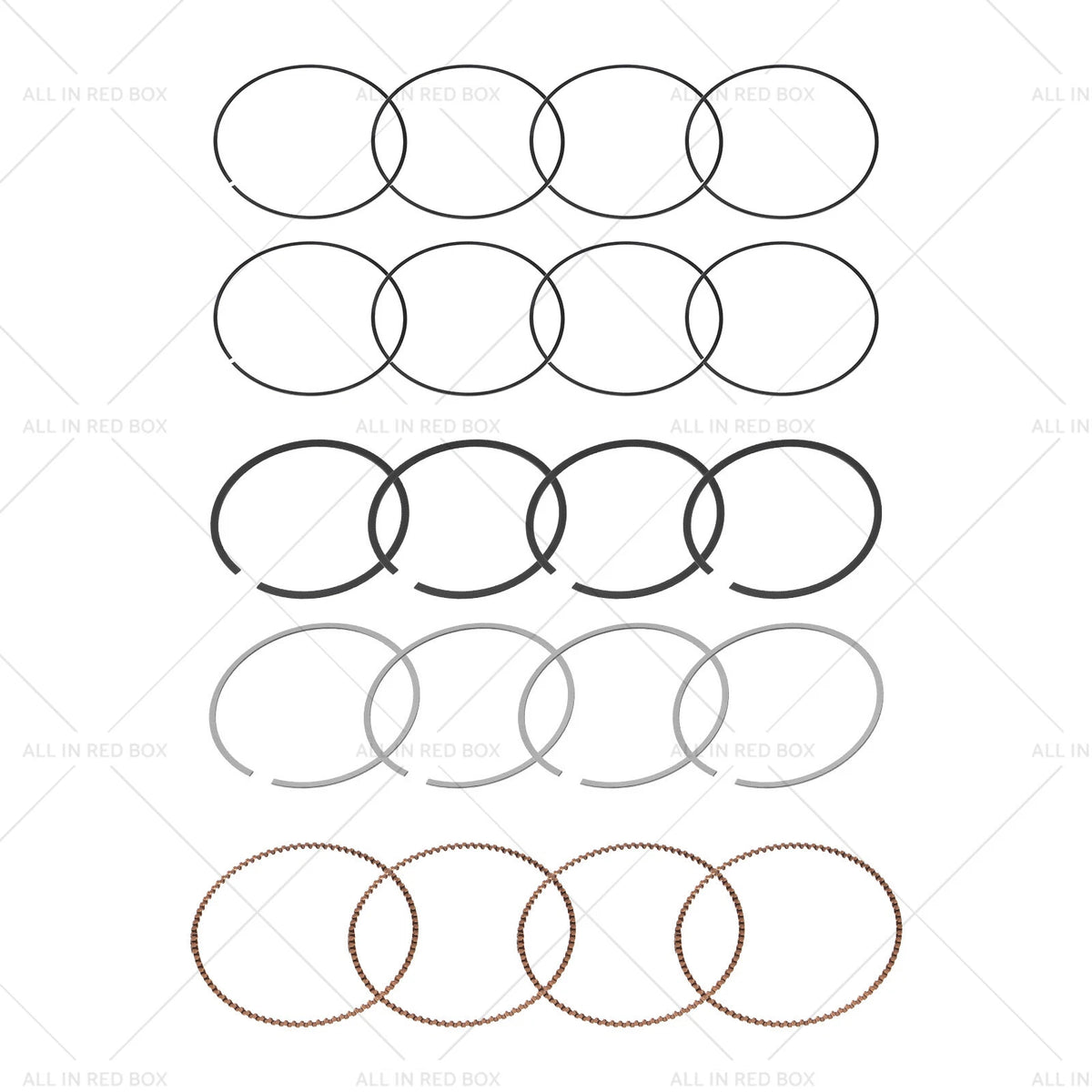 Piston Ring Assembly for BMW 1 3 5 6 7 X1 X3 X5 Z4 Mini (2006–2016)