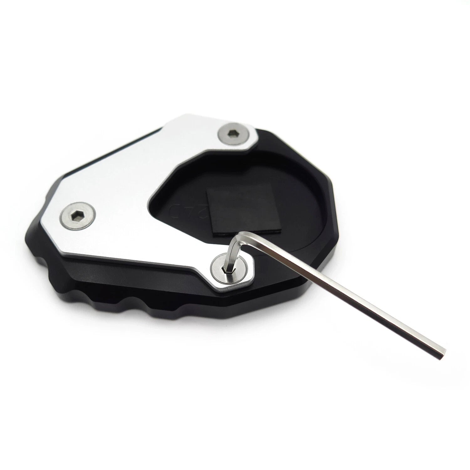 Kickstand Extension for BMW R1200 GS ADV (2014–2019) - Black Oval