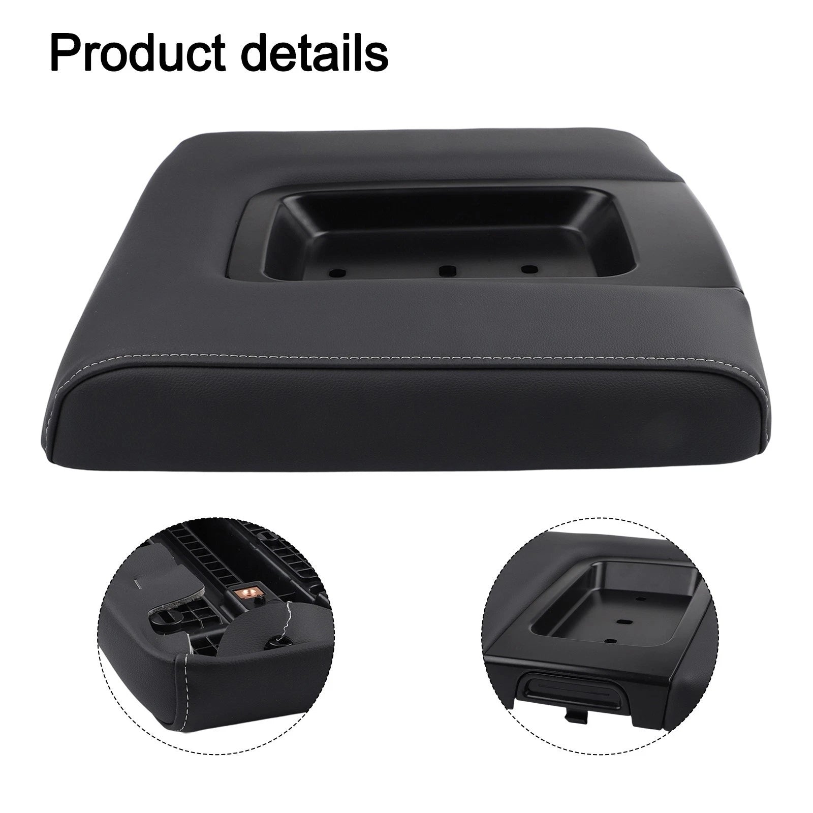 Replacement PU Leather Armrest Lid 22881398 for Chevrolet Silverado (2014–2019)