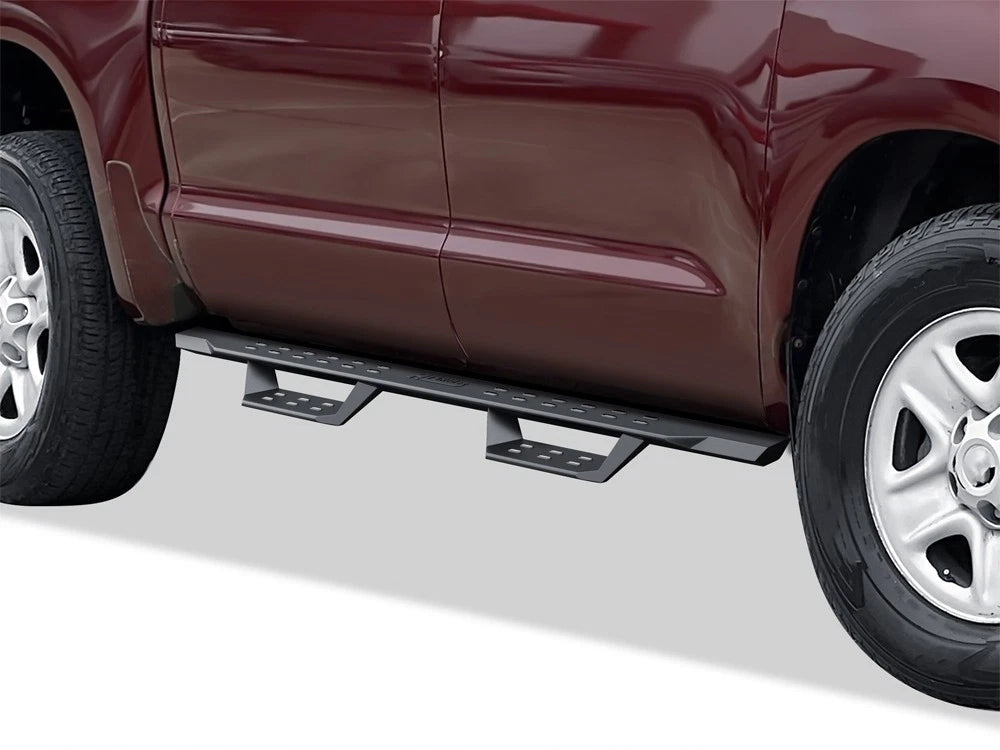 Black Overland Slider Drop Steps for Toyota Tundra CrewMax (2007–2021)