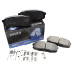 Set of 4 Akebono ProACT Rear Ceramic Brake Pads for LX570 Land Cruiser Sequoia Tundra