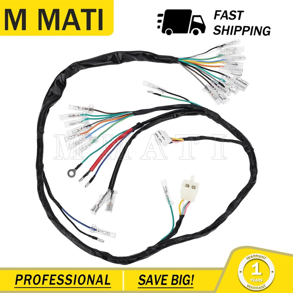Wire Harness for Honda CT90 (1976–1979) 32100-102-770, 32100-102-780