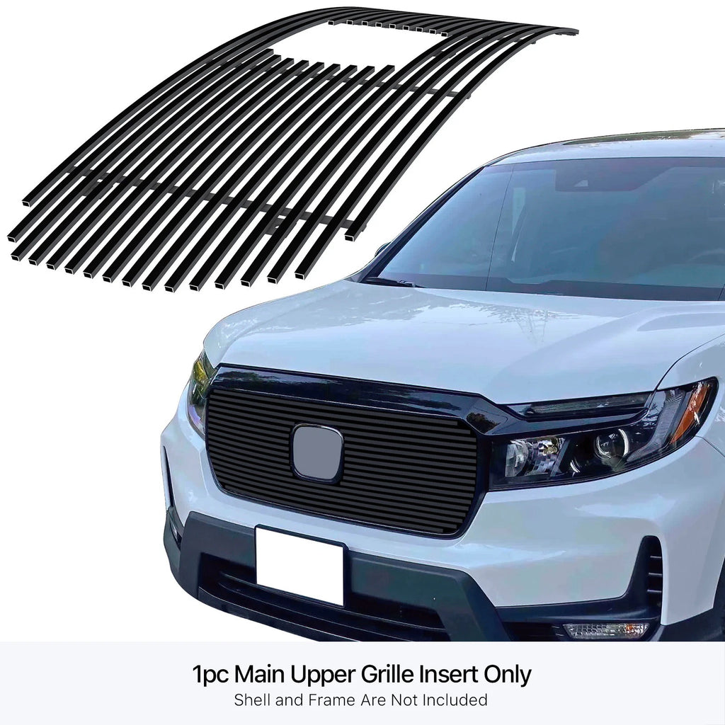 Stainless Black Billet Grille Insert for Honda Ridgeline (2021-2023)