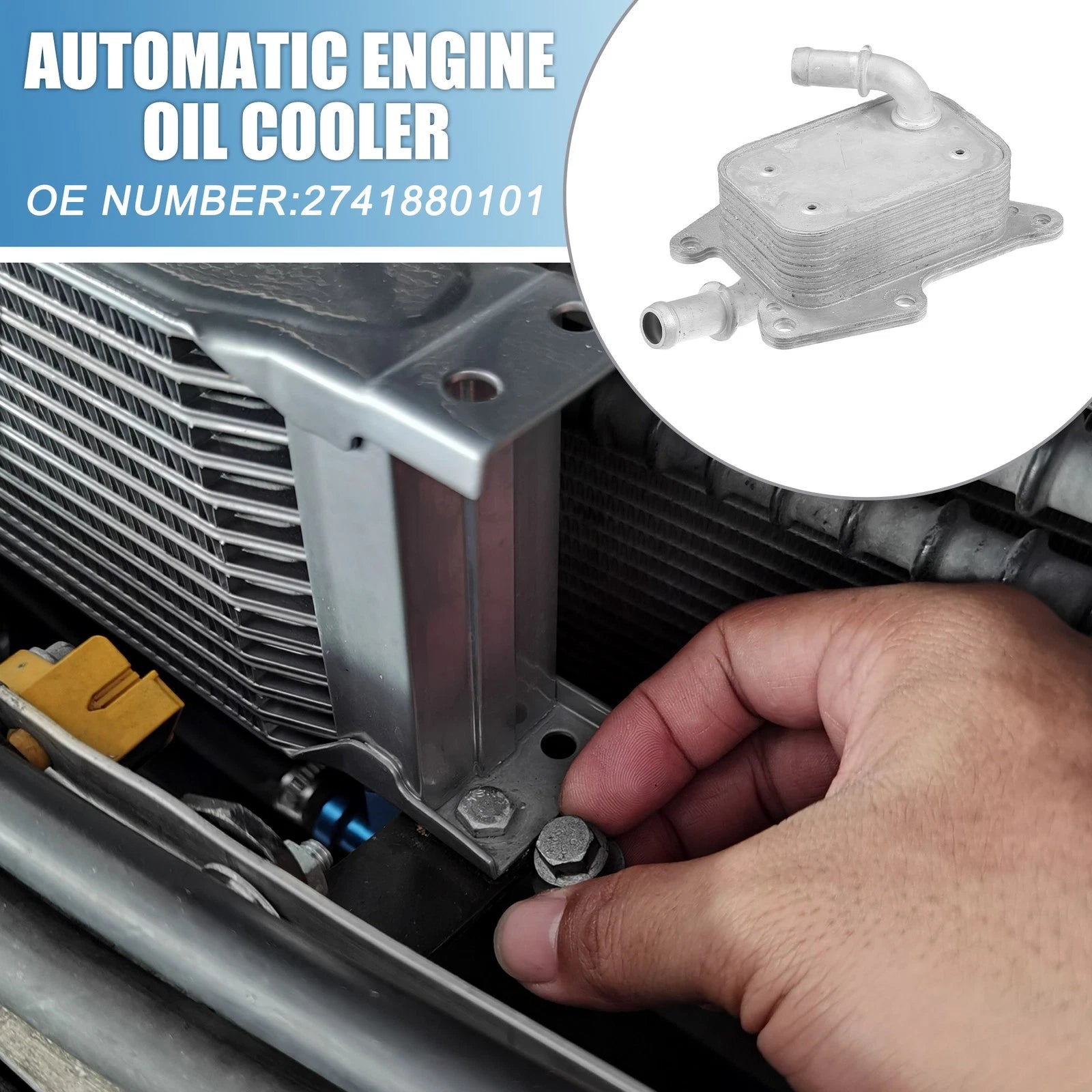 Automatic Engine Oil Cooler No. 2741880101 for Mercedes-Benz C350e (2016–2018)