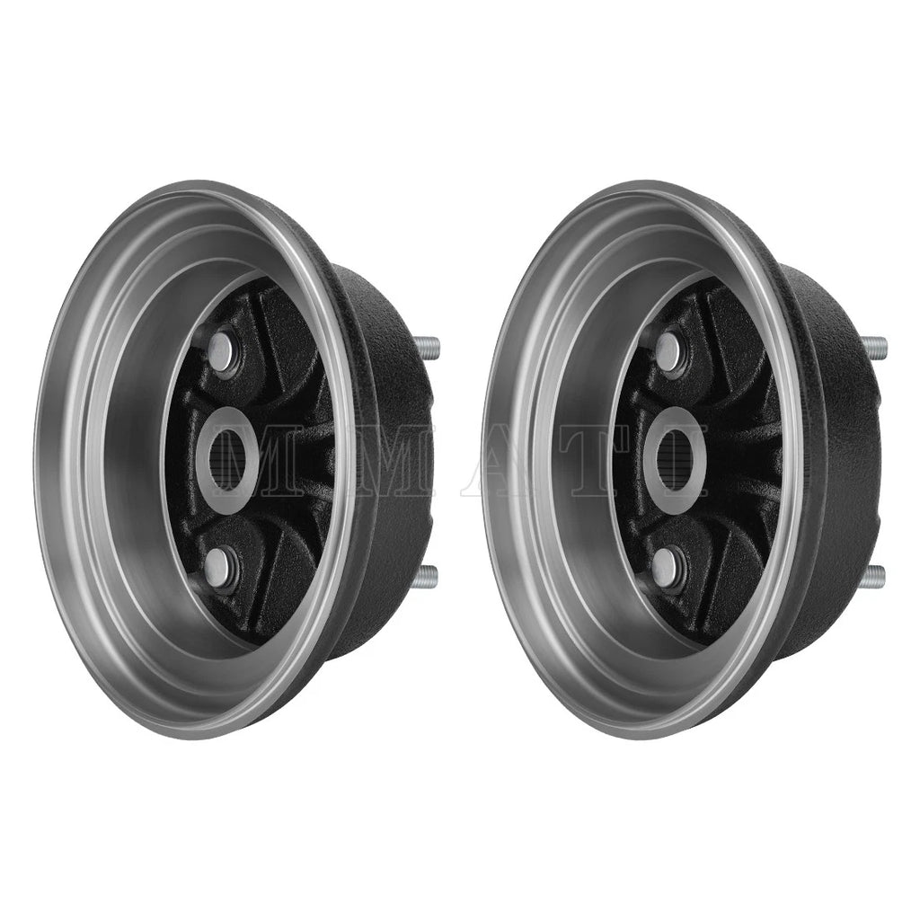 Set of 2 Rear Brake Drum Hubs w/Bolts for Kawasaki Mule 600 (2005–2016)