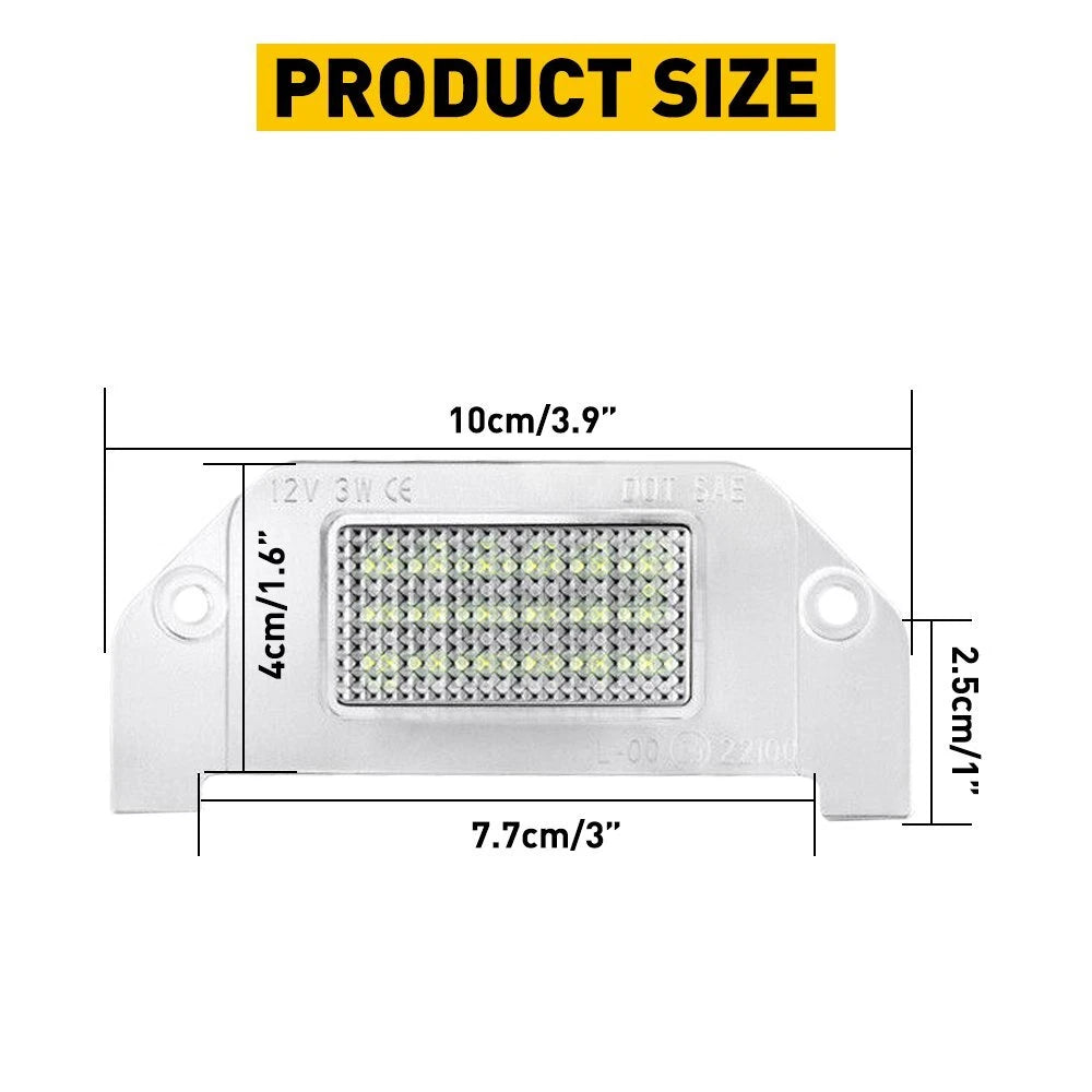 White LED License Plate Lights for Dodge Charger/Challenger/Avenger (1 pcs)