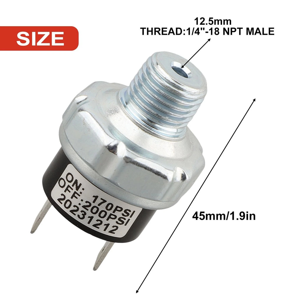 Thread Air Compressor NPT Pressure Switch Valve for