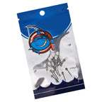 Bait Spike Fishing Hook Sting Pin for Carp (with Clear Stops, Rubber Corn Rig)