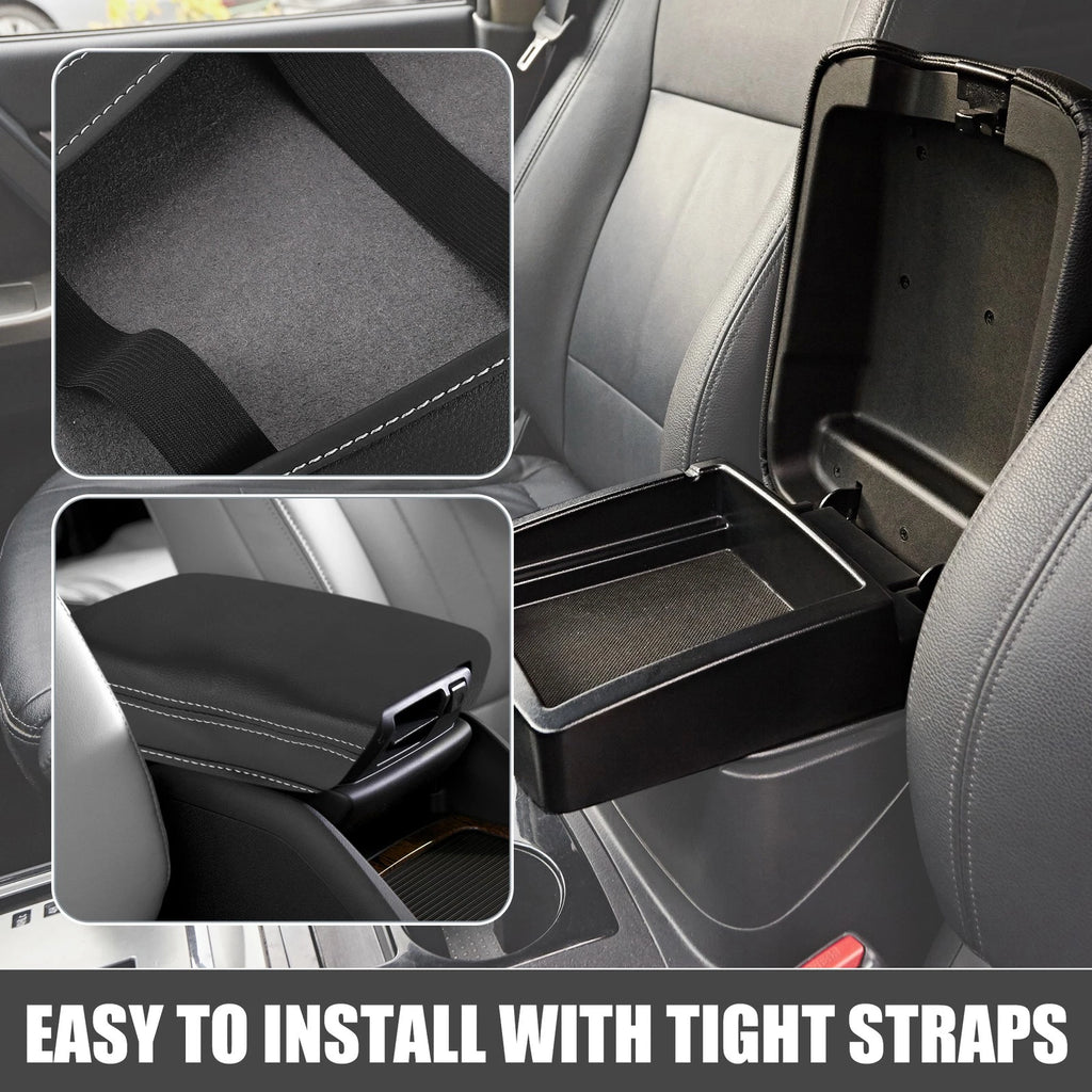 Center Console Cover Armrest Protector for Toyota RAV4 (2019–2022) Black Gray