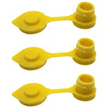 Set of 3 Yellow Fuel Gas Can Jug Vent Caps for