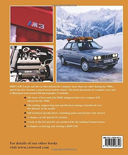 BMW E30 Complete Story Specifications Book for 3 Series (1982-1994)