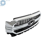 Front Bumper Grille for Ford F-150 (2021–2022) Silver Chrome