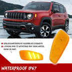 Amber Lens LED Front Side Marker Lights for Jeep Renegade (2015–2022)