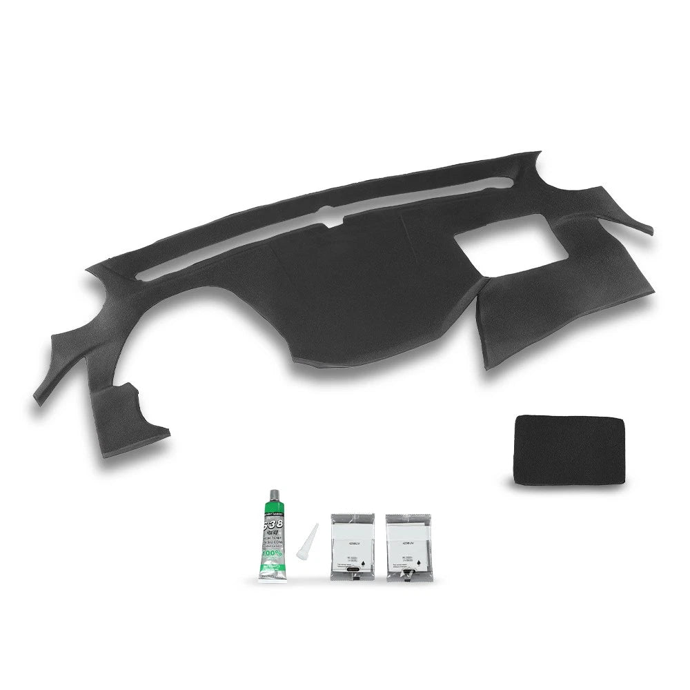Dashboard Cover for Hyundai Sonata (2011–2014) - Soft TPE Black Overlay