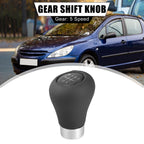 5 Speed Gear Shift Knob for BMW 1 3 5 6 Series (2000–2023) Black Silver Tone