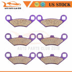 Front and Rear Brake Pads for Polaris Sportsman 400 500 (2010–2014)
