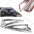 Chrome Front Bumper Fog Light Lamp Moulding Trim for Toyota CHR (2016–2018)
