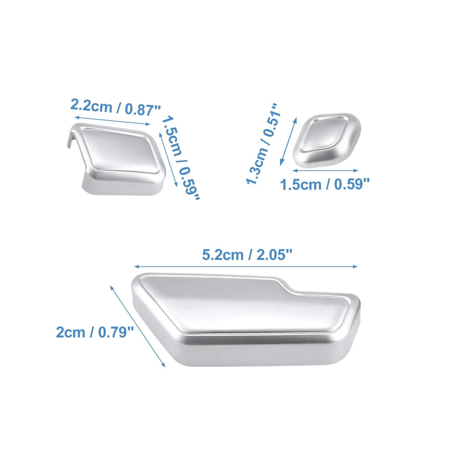 Set of 3 Door Seat Adjust Button Switch Cover Trim for Mercedes Benz RHD