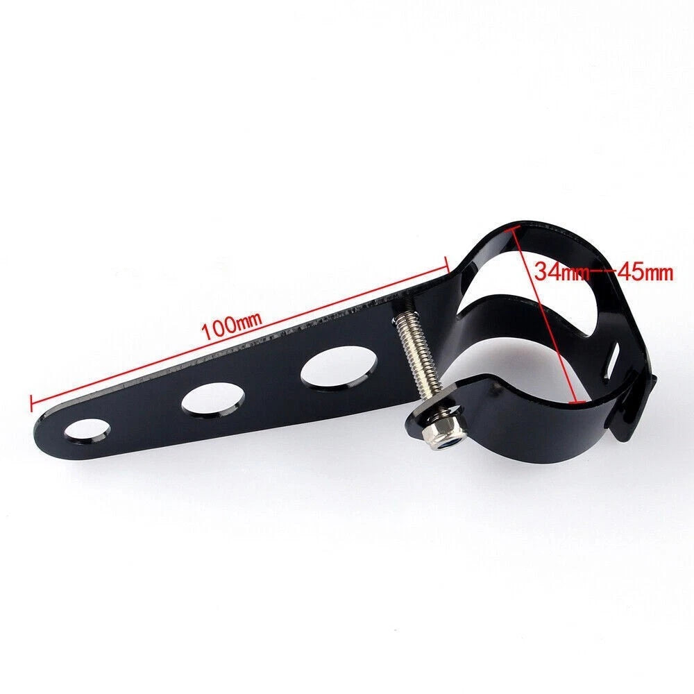 34-42mm Fork Black Headlight Bracket Universal Headlamp Mount Holder