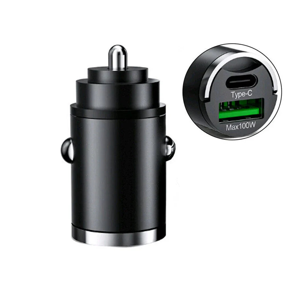 USB Type C QC3.0 Fast Charging Phone Charger for Universal Car Interior