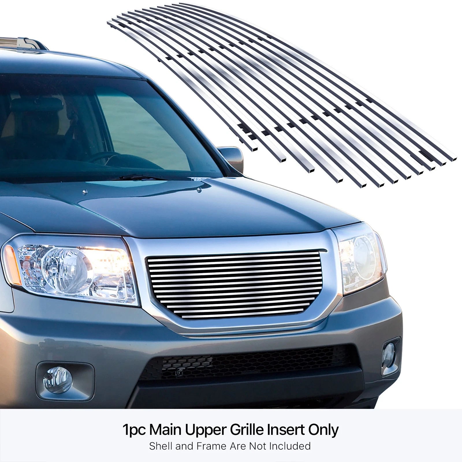 Stainless Steel Chrome Billet Grille Insert for Honda Pilot (2009-2011)