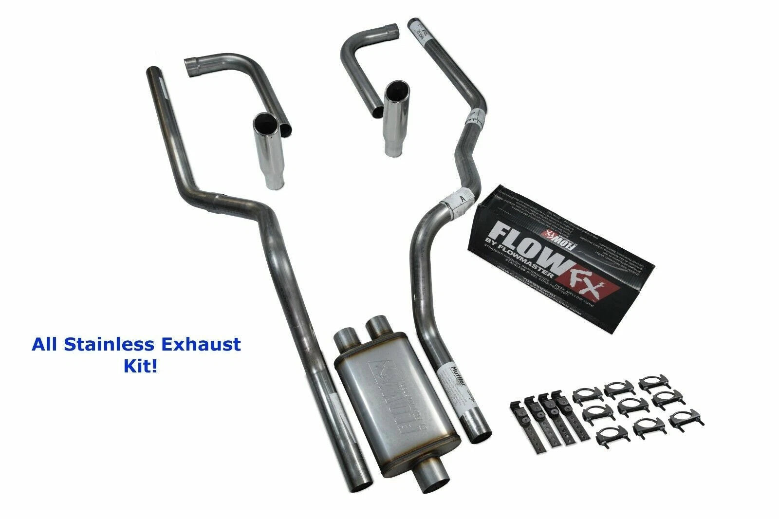 Dual Exhaust for Dodge Ram 1500 (2004–2008) - Stainless Steel Side R Tip