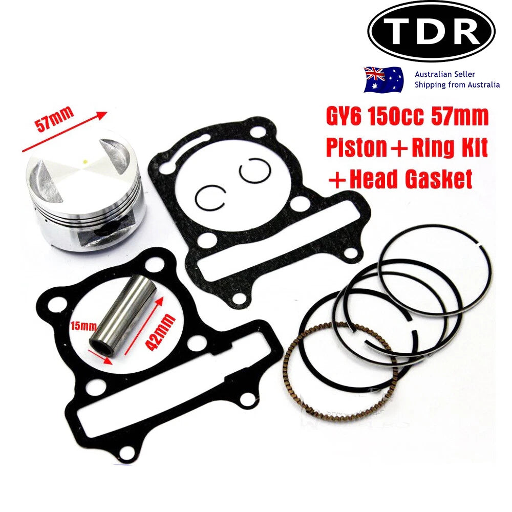 Piston Ring Gasket for GY6 150cc ATV Go Kart Moped Scooter (2000–2023)