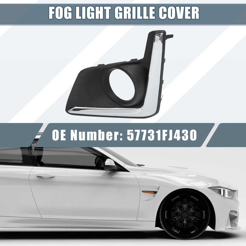 Front Left Fog Light Grille Cover Trim No. 57731FJ430 for Subaru XV Crosstrek (2013–2017)