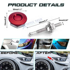 Red Anodized Alloy Bumper Quick Release Fasteners for Honda (2012-2024)