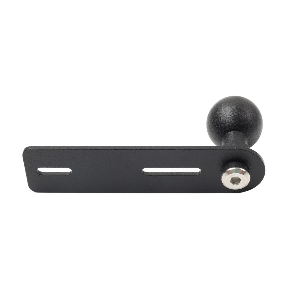 Universal Aluminum Ball Head Base GPS Phone Holder Bracket Clamp Stand Black