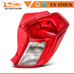 Set of 2 Red Housing Brake Turn Lamps for Chevy Spark (2016–2022)